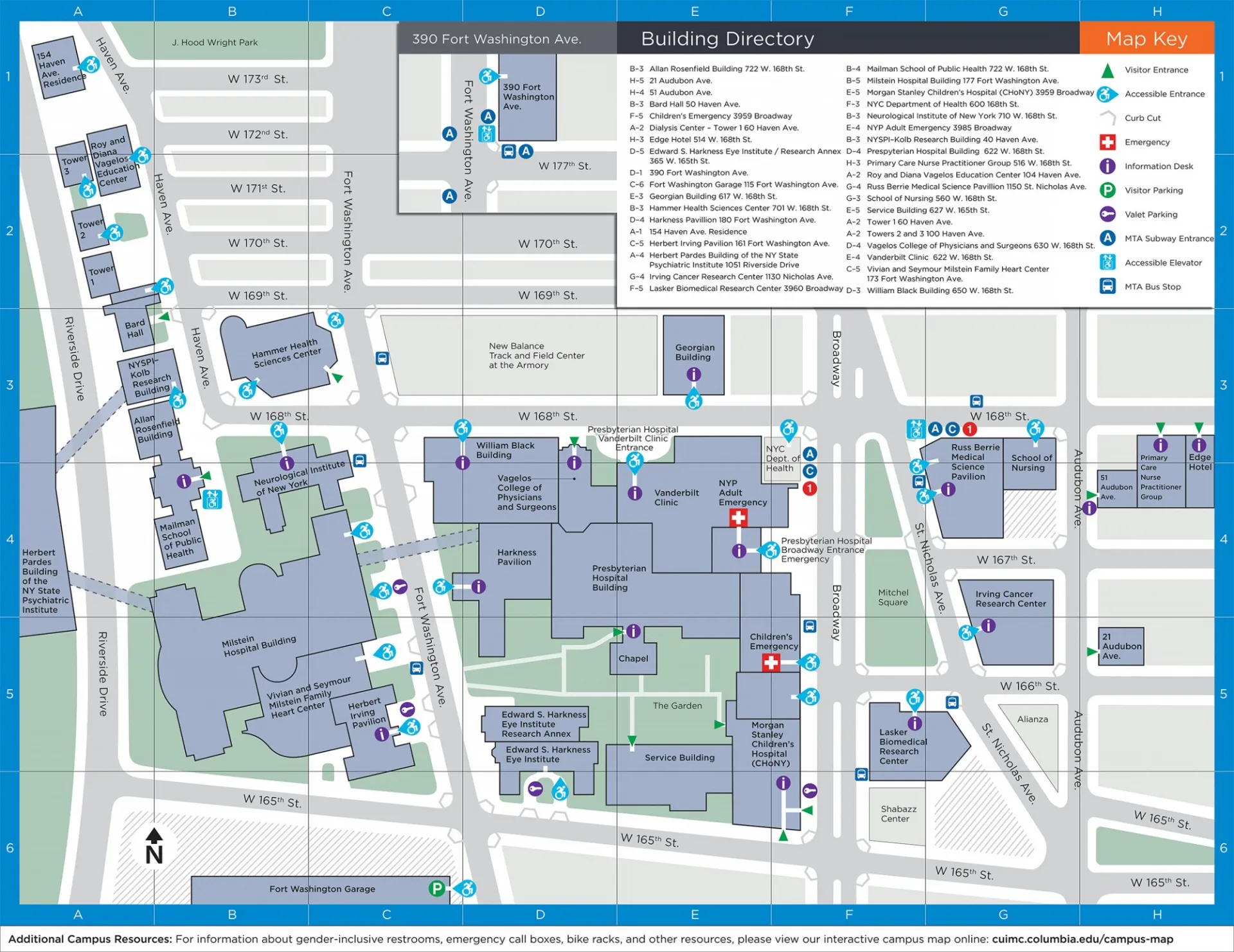 コロンビア大学 マップ　ヴィンテージ雑貨 Columbia Univ Maps and Directions - Update | Visitors Center